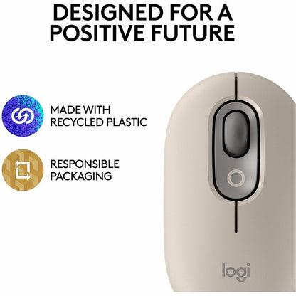 Alternate-Image4 Image for Logitech POP Mouse, Wireless Mouse with Customizable Emojis, SilentTouch Technology, Precision/Speed Scroll - Mist