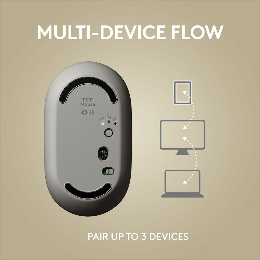 Alternate-Image7 Image for Logitech POP Mouse, Wireless Mouse with Customizable Emojis, SilentTouch Technology, Precision/Speed Scroll - Mist