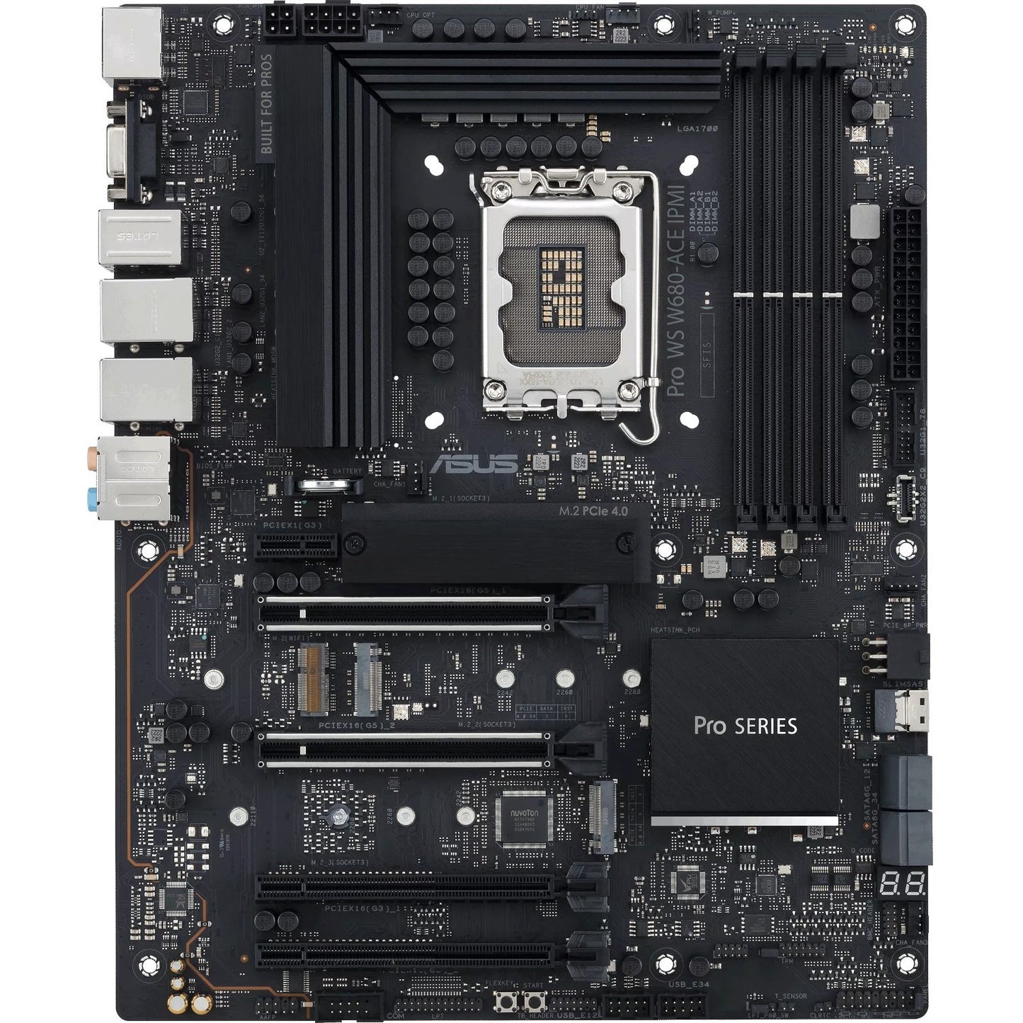 Main Image for Asus Pro WS W680-ACE IPMI Workstation Motherboard - Intel W680 Chipset - Socket LGA-1700 - ATX