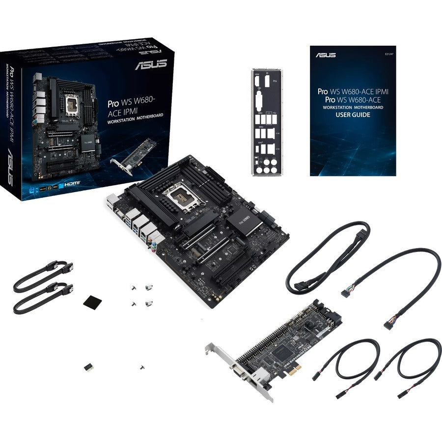 Alternate-Image6 Image for Asus Pro WS W680-ACE IPMI Workstation Motherboard - Intel W680 Chipset - Socket LGA-1700 - ATX