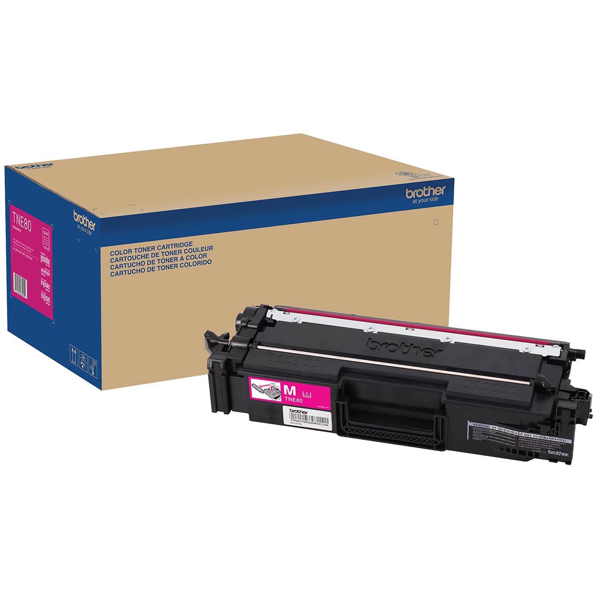 Main Image for Brother TNE80M Original Super High (XXL Series) Yield Laser Toner Cartridge - Magenta - 1 Each