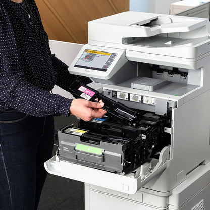 Alternate-Image3 Image for Brother TNE80M Original Super High (XXL Series) Yield Laser Toner Cartridge - Magenta - 1 Each