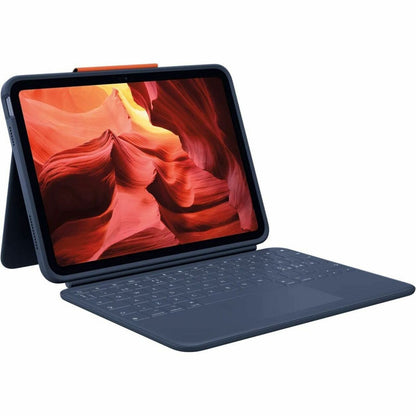 Main Image for Logitech Rugged Combo 4 Touch Rugged Keyboard/Cover Case (Folio) for 10.9" Apple iPad (10th Generation & A16) iPad, Stylus - Classic Blue