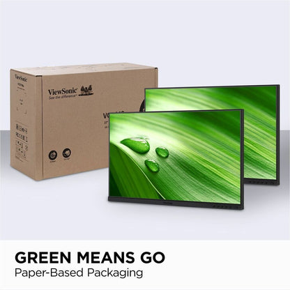 Alternate-Image2 Image for ViewSonic VG2448A-2_H2 24 Inch Dual Pack Head-Only 1080p IPS Monitor with Ultra-Thin Bezels, HDMI, DisplayPort, USB, and VGA for Home and Office