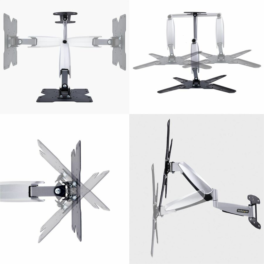 Alternate-Image6 Image for StarTech.com VESA TV Wall Mount, Adjustable Full Motion TV Wall Mount For 23"-55" Displays, Extendable/Tilting/Swivel TV Wall Mount