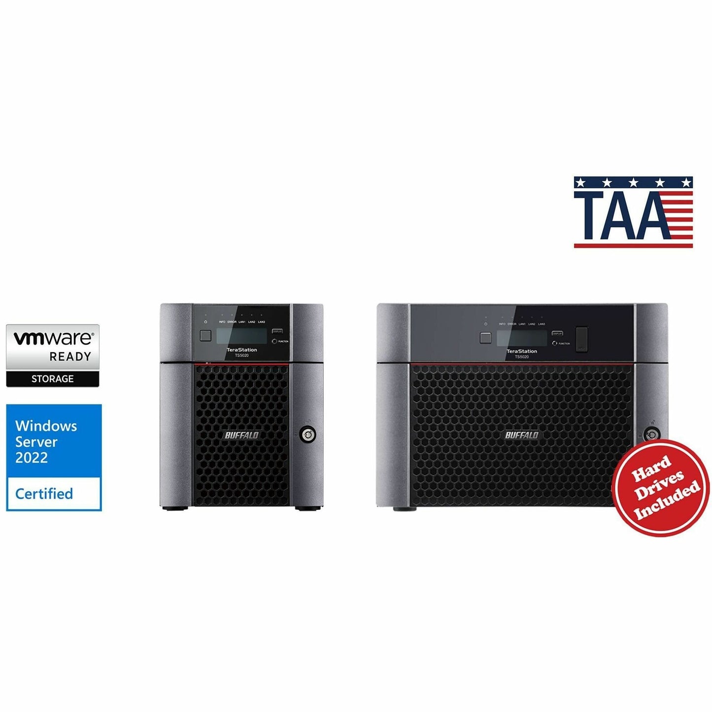 Main Image for BUFFALO TeraStation 5420DN 4-Bay Secure Business Desktop NAS 32TB (4x8TB) w/ Hard Drives Included