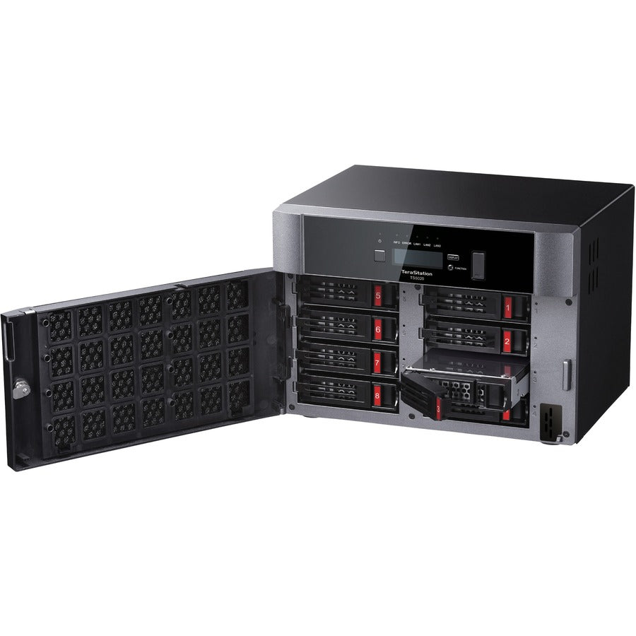Alternate-Image2 Image for BUFFALO TeraStation 5820DN 8-Bay Secure Business Desktop NAS 64TB (8x8TB) w/ Hard Drives Included