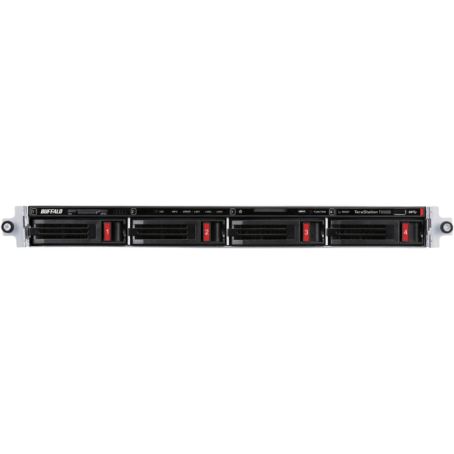 Front Image for BUFFALO TeraStation 5420RN 4-Bay Secure Business Rackmount NAS 16TB (4x4TB) w/ Hard Drives Included