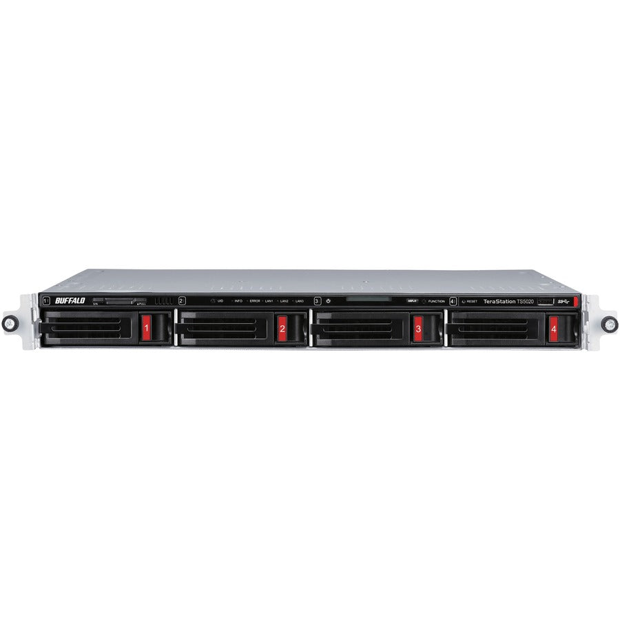 Alternate-Image1 Image for BUFFALO TeraStation 5420RN 4-Bay Secure Business Rackmount NAS 32TB (4x8TB) w/ Hard Drives Included