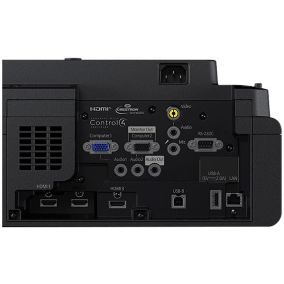 Rear Image for Epson PowerLite 775F Ultra Short Throw 3LCD Projector - 16:9 - Black