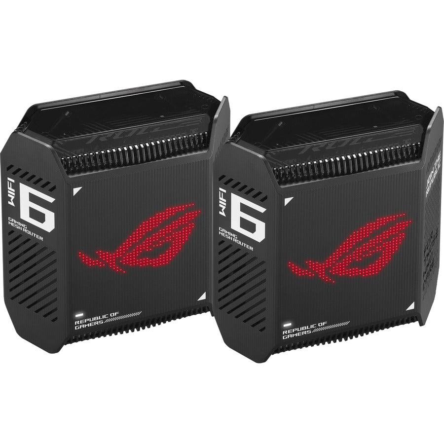 Left Image for Asus ROG Rapture GT6 Wi-Fi 6 IEEE 802.11ax Ethernet Wireless Router