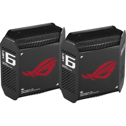 Left Image for Asus ROG Rapture GT6 Wi-Fi 6 IEEE 802.11ax Ethernet Wireless Router