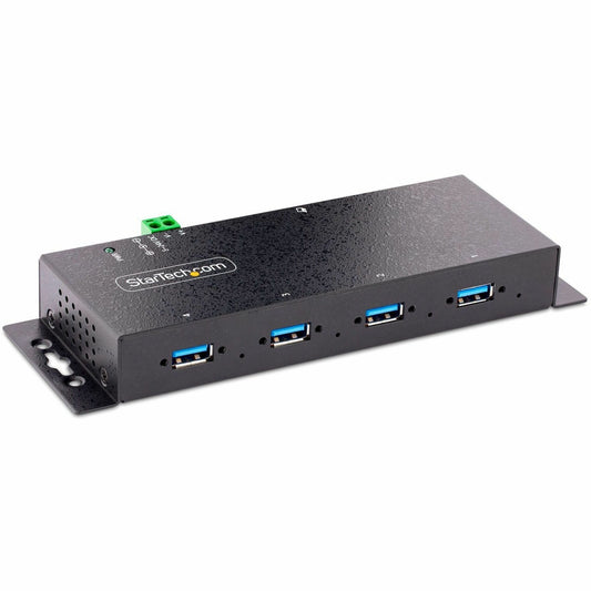 Main Image for StarTech.com 4-Port Industrial USB 3.0 5Gbps Hub, Rugged USB Hub with ESD Protection, DIN/Wall/Desk Mountable, USB-A Expansion Hub, TAA