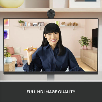 Alternate-Image3 Image for Logitech Brio 305 Full HD 1080P Webcam with Privacy Shutter, Mono Noise Reduction Mics, USB-C, Auto Light Correction
