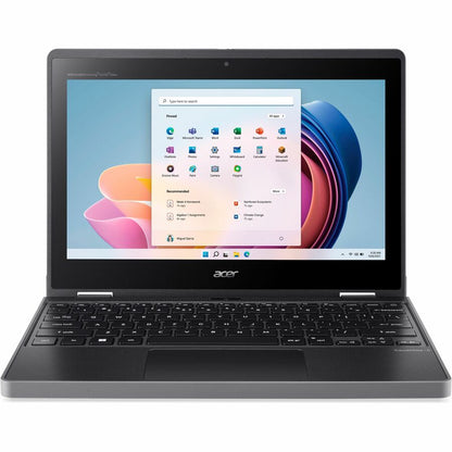Alternate-Image1 Image for Acer TravelMate Spin B3 B311RN-33 TMB311RN-33-C62J 11.6" Touchscreen Convertible 2 in 1 Notebook - WXGA - 60 Hz - Intel N-Series N100 - 8 GB - 128 GB Flash Memory - English Keyboard - Black