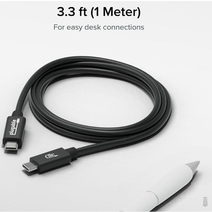 Alternate-Image5 Image for Plugable USB4 Cable with 240W Charging, 3.3 Feet (1M), USB-IF Certified