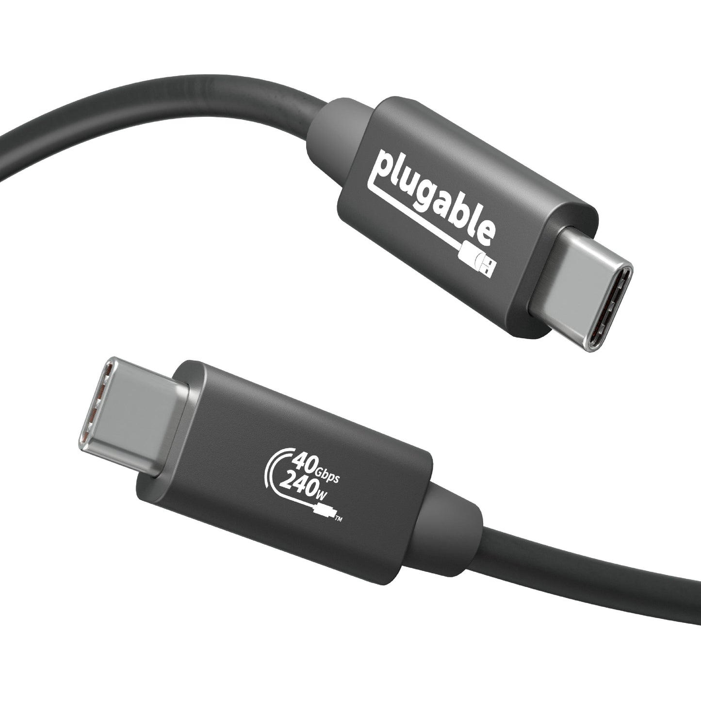 Main Image for Plugable USB4 Cable with 240W Charging, 3.3 Feet (1M), USB-IF Certified