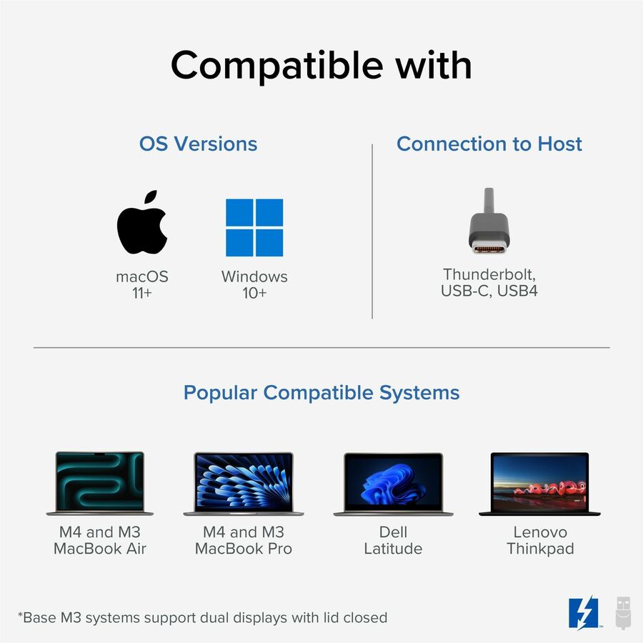 Alternate-Image9 Image for Plugable 16-in-1 Thunderbolt 4 Dock with 100W Charging, 4K Quad Monitor Setup for Thunderbolt 4 Windows Laptops