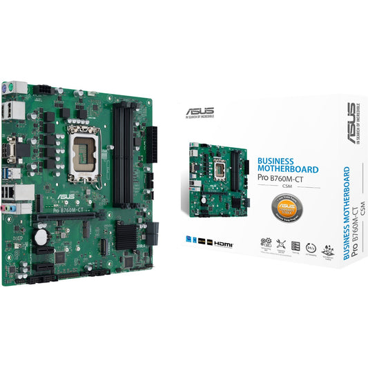 Main Image for Asus Pro B760M-CT-CSM Industrial Motherboard - Intel B760 Chipset - Socket LGA-1700 - Micro ATX