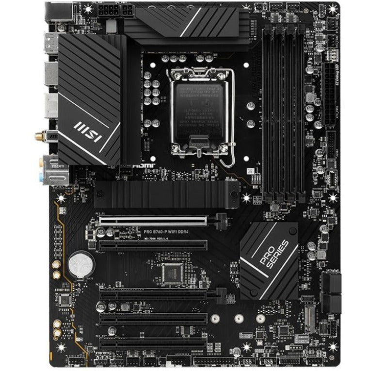 Alternate-Image1 Image for MSI Pro B760-P WIFI DDR4 Gaming Desktop Motherboard - Intel B760 Chipset - Socket LGA-1700 - ATX