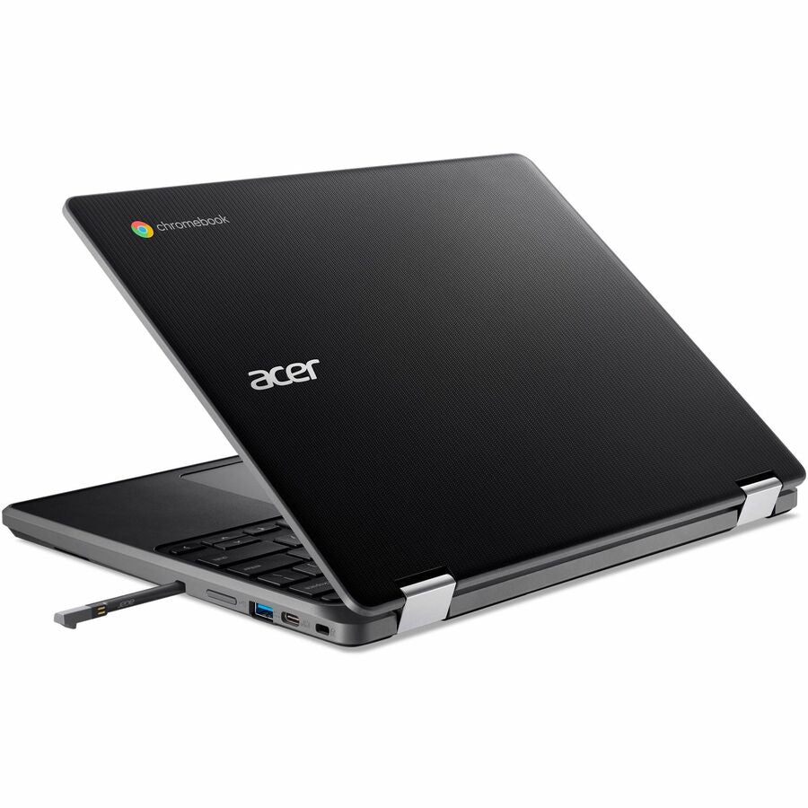 Rear Image for Acer Chromebook Spin 512 R856TN R856TN-P20G 12" Touchscreen Convertible 2 in 1 Chromebook - HD+ - 60 Hz - Intel N-Series N200 - 8 GB - 64 GB Flash Memory - English (US) Keyboard - Shale Black