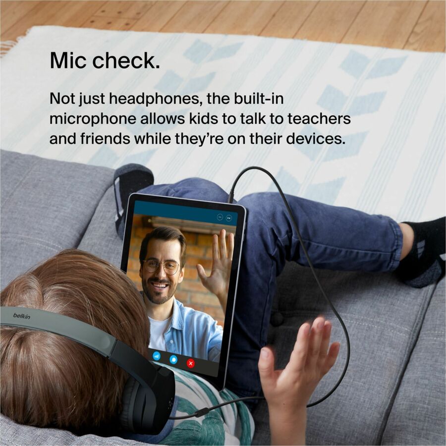 Alternate-Image2 Image for Belkin SOUNDFORM Mini Wired On-Ear Headphone for Kids