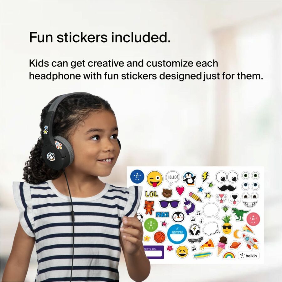 Alternate-Image5 Image for Belkin SOUNDFORM Mini Wired On-Ear Headphone for Kids