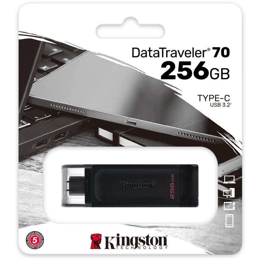 Alternate-Image1 Image for Kingston DataTraveler 70 256GB USB 3.2 (Gen 1) Type C Flash Drive