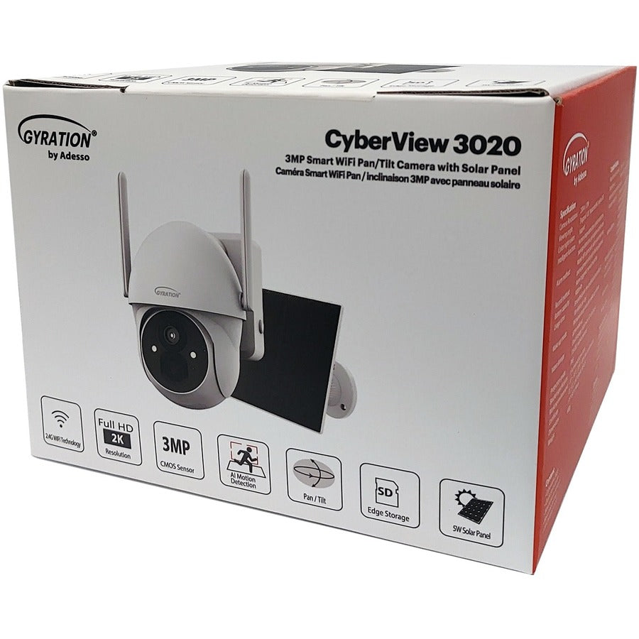 Alternate-Image7 Image for Gyration Cyberview Cyberview 3020 3 Megapixel Indoor/Outdoor Network Camera - Color - White