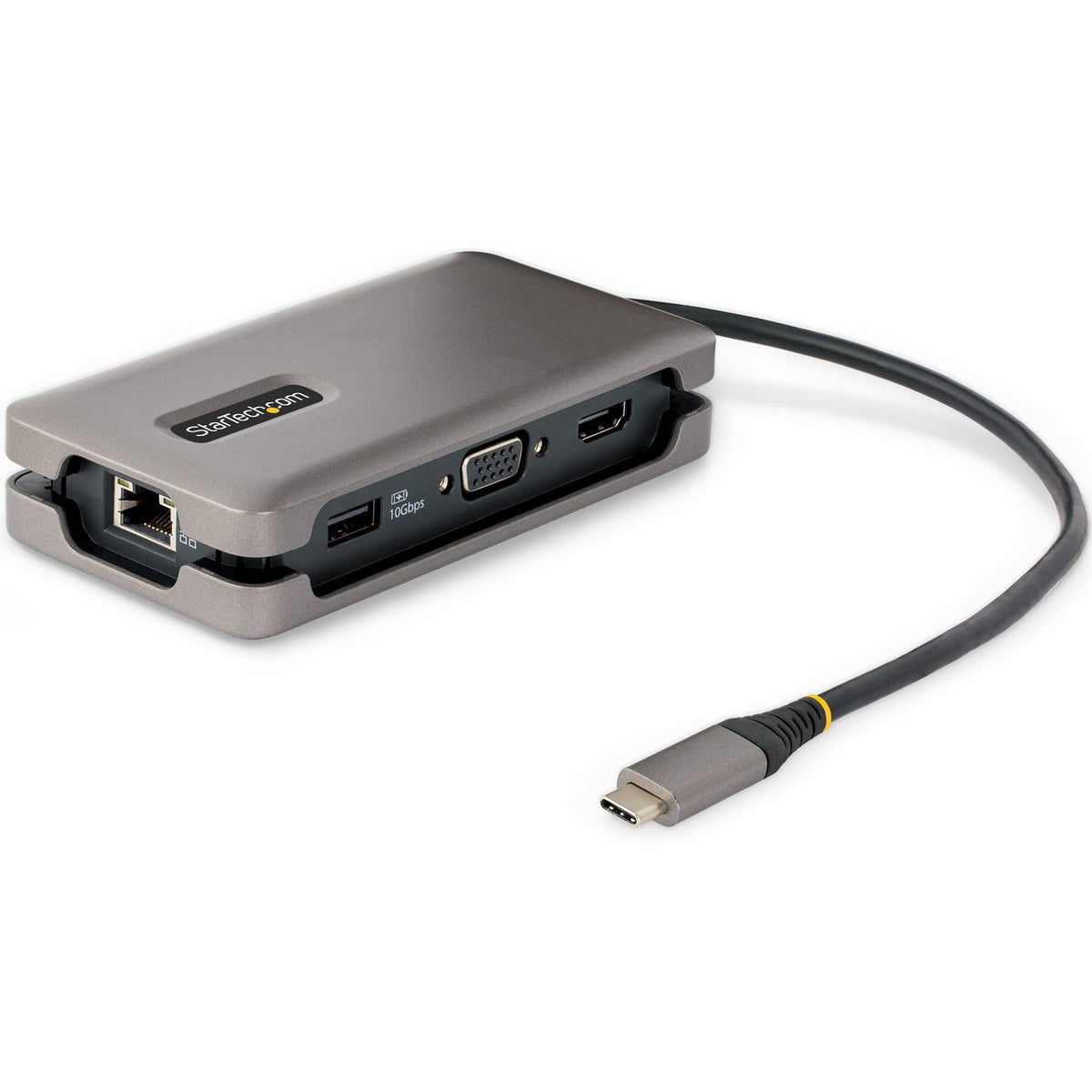 Main Image for StarTech USB-C Multiport Adapter, HDMI/VGA, 4K 60Hz, 3-Port USB Hub, 100W PD Pass-Through, GbE, Mini Docking Station, 1ft/30cm Cable