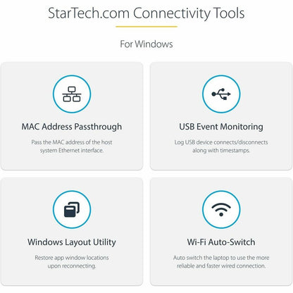 Alternate-Image6 Image for StarTech USB-C Multiport Adapter, HDMI/VGA, 4K 60Hz, 3-Port USB Hub, 100W PD Pass-Through, GbE, Mini Docking Station, 1ft/30cm Cable