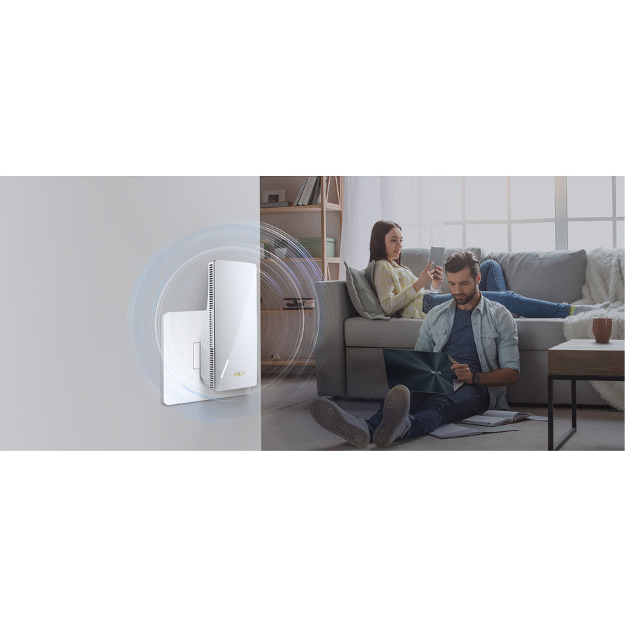 Life-Style Image for Asus RP-AX58 Dual Band IEEE 802.11ax 2.93 Gbit/s Wireless Range Extender
