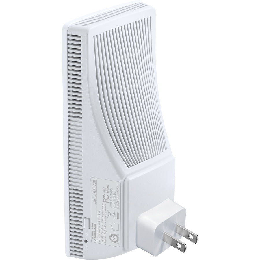 Left Image for Asus RP-AX58 Dual Band IEEE 802.11ax 2.93 Gbit/s Wireless Range Extender