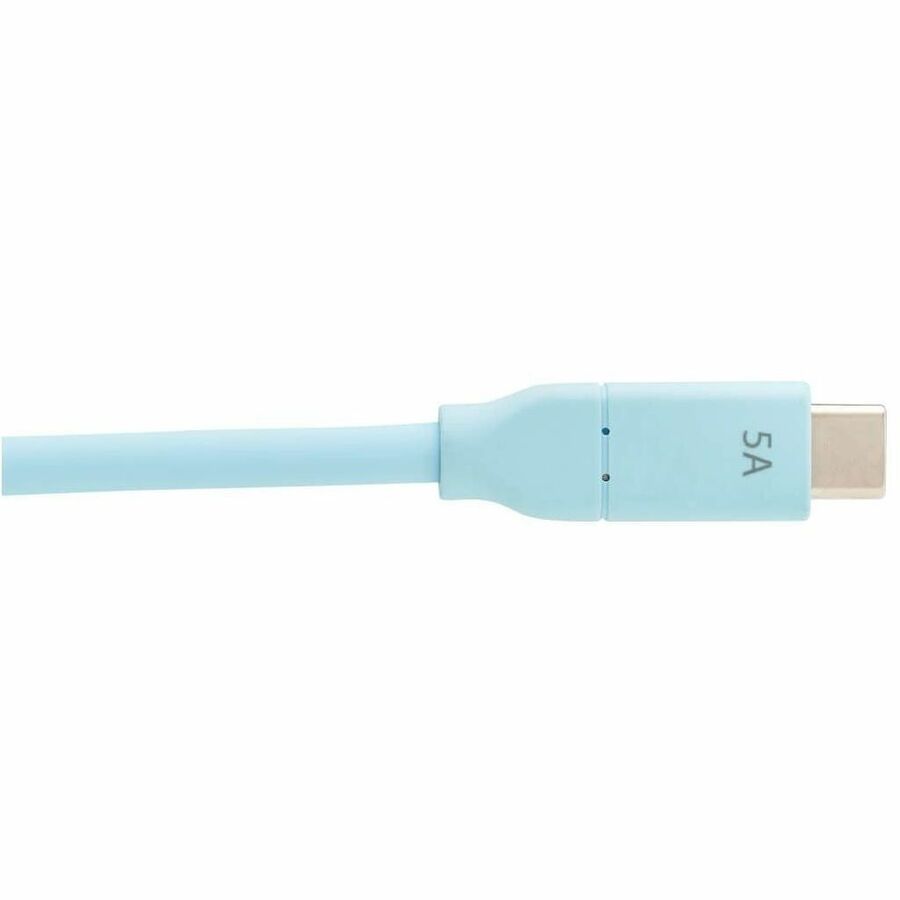 Alternate-Image5 Image for Eaton Tripp Lite Series Safe-IT USB-C Cable (M/M), Antibacterial, Ultra Flexible, 240W PD Charging, Light Blue, 6 ft. (1.8 m)