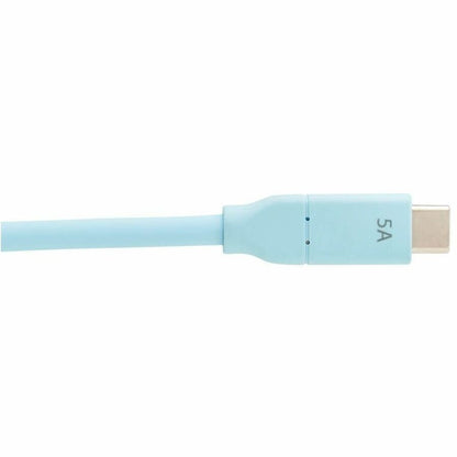 Alternate-Image5 Image for Eaton Tripp Lite Series Safe-IT USB-C Cable (M/M), Antibacterial, Ultra Flexible, 240W PD Charging, Light Blue, 6 ft. (1.8 m)