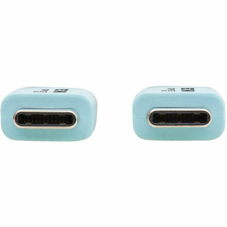 Alternate-Image2 Image for Eaton Tripp Lite Series Safe-IT USB-C Cable (M/M), Antibacterial, Ultra Flexible, 240W PD Charging, Light Blue, 6 ft. (1.8 m)