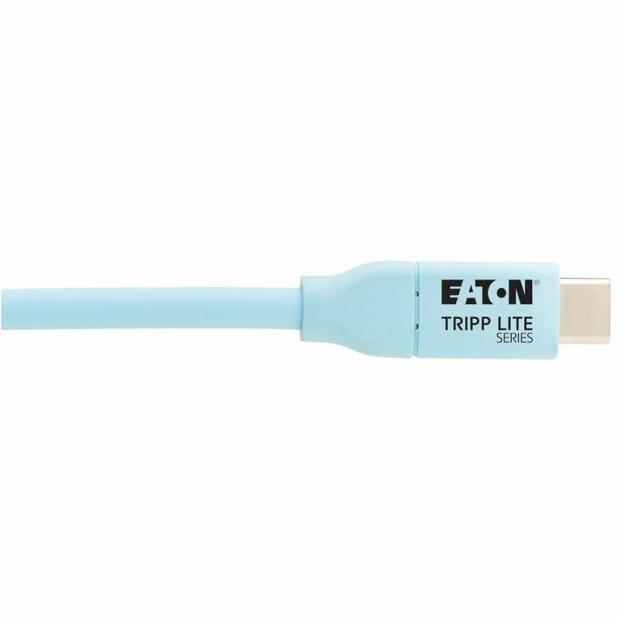 Alternate-Image4 Image for Eaton Tripp Lite Series Safe-IT USB-C Cable (M/M), Antibacterial, Ultra Flexible, 240W PD Charging, Light Blue, 6 ft. (1.8 m)