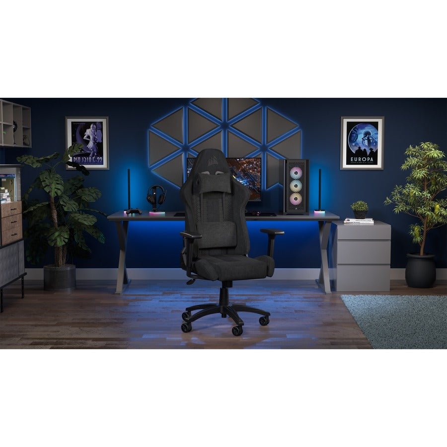 Alternate-Image9 Image for Corsair TC100 RELAXED Gaming Chair - Fabric Black/Grey