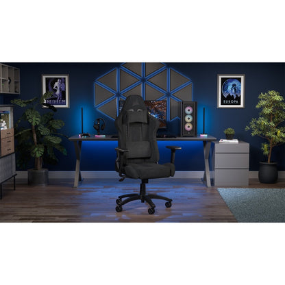 Alternate-Image9 Image for Corsair TC100 RELAXED Gaming Chair - Fabric Black/Grey