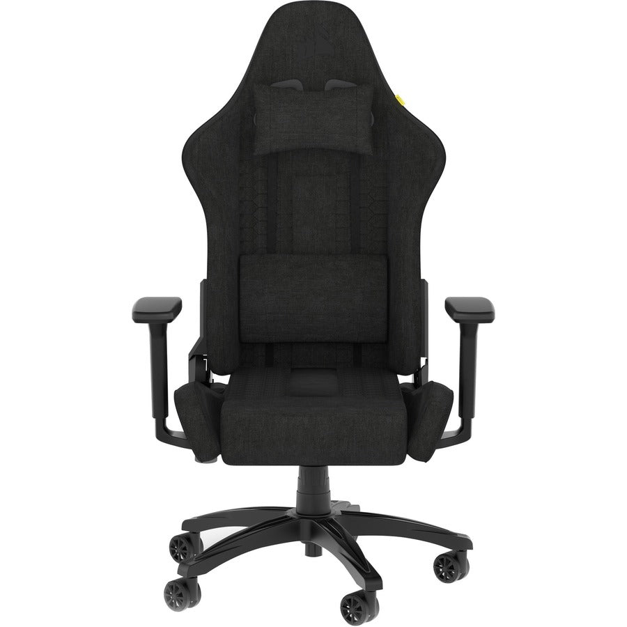 Front Image for Corsair TC100 RELAXED Gaming Chair - Fabric Black/Grey