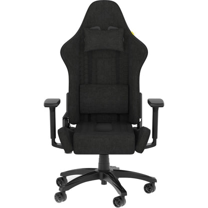 Front Image for Corsair TC100 RELAXED Gaming Chair - Fabric Black/Grey