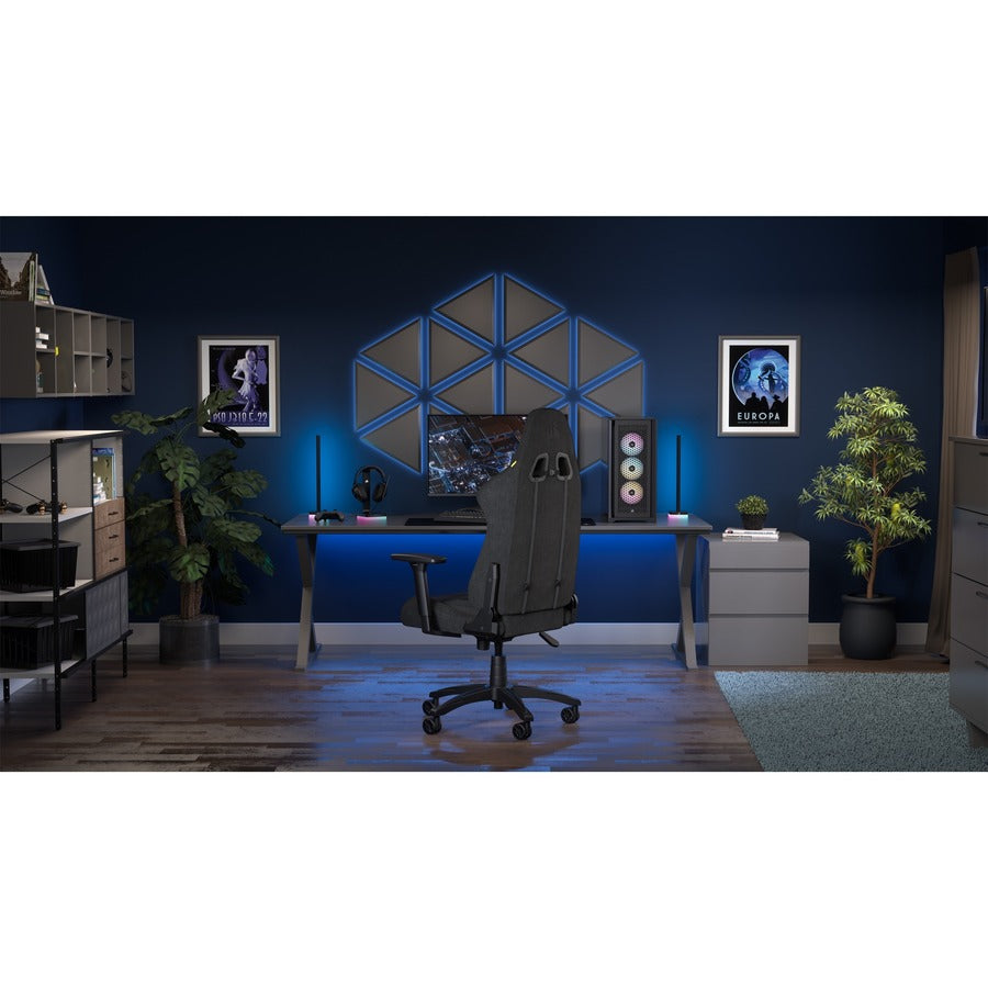 Alternate-Image7 Image for Corsair TC100 RELAXED Gaming Chair - Fabric Black/Grey