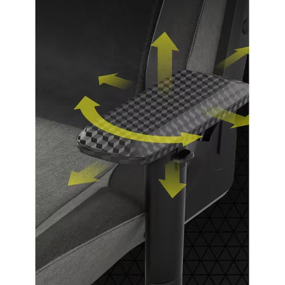 Alternate-Image2 Image for Corsair T3 RUSH Fabric Gaming Chair (2023) - Grey/Charcoal