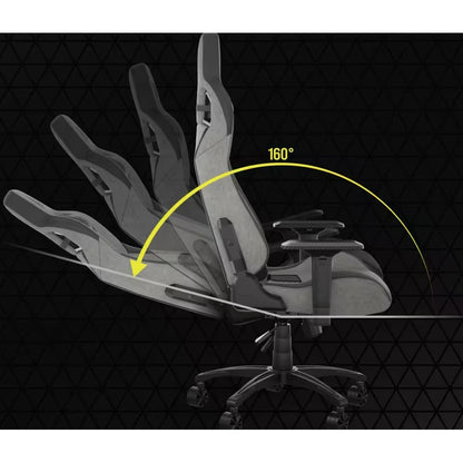 Alternate-Image3 Image for Corsair T3 RUSH Fabric Gaming Chair (2023) - Grey/Charcoal