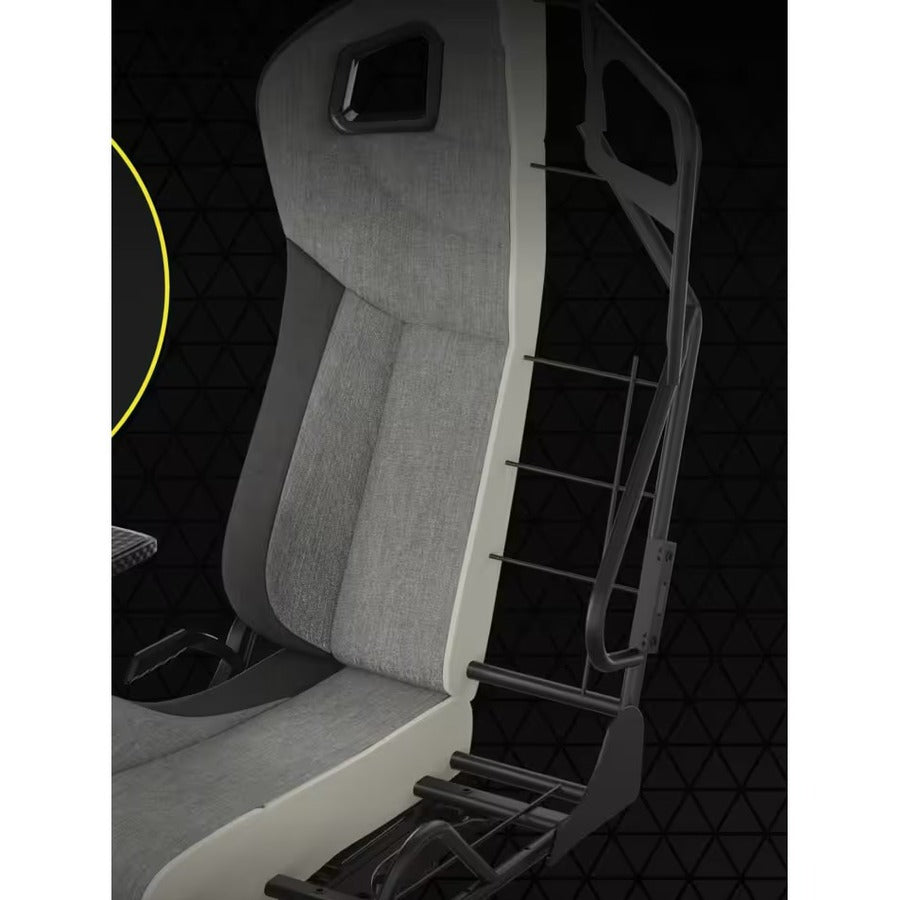 Alternate-Image1 Image for Corsair T3 RUSH Fabric Gaming Chair (2023) - Grey/Charcoal