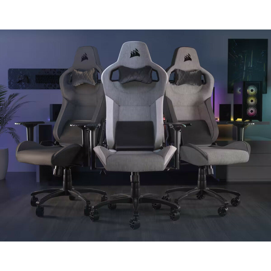 Life-Style Image for Corsair T3 RUSH Fabric Gaming Chair (2023) - Grey/Charcoal
