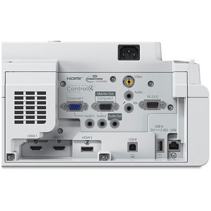 Rear Image for Epson PowerLite 760W Ultra Short Throw 3LCD Projector - 16:10 - Wall Mountable, Tabletop