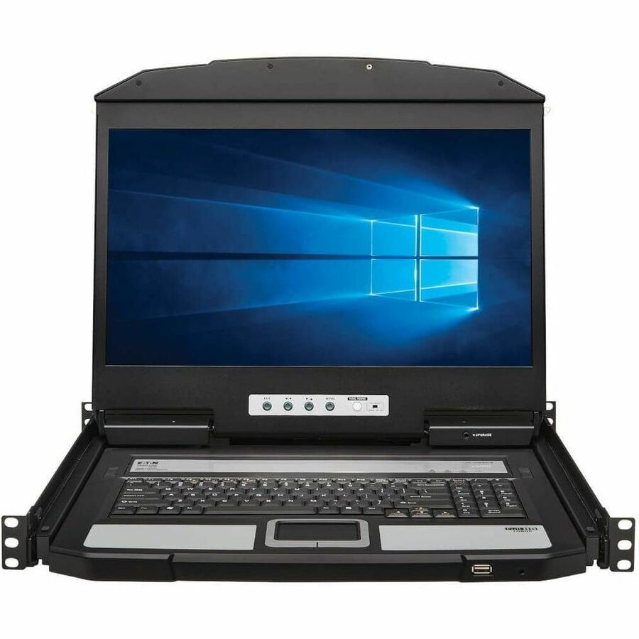 Alternate-Image2 Image for Eaton Tripp Lite Series 1U Rack-Mount Short-Depth HDMI KVM Console with 18.5 in. LCD, TAA