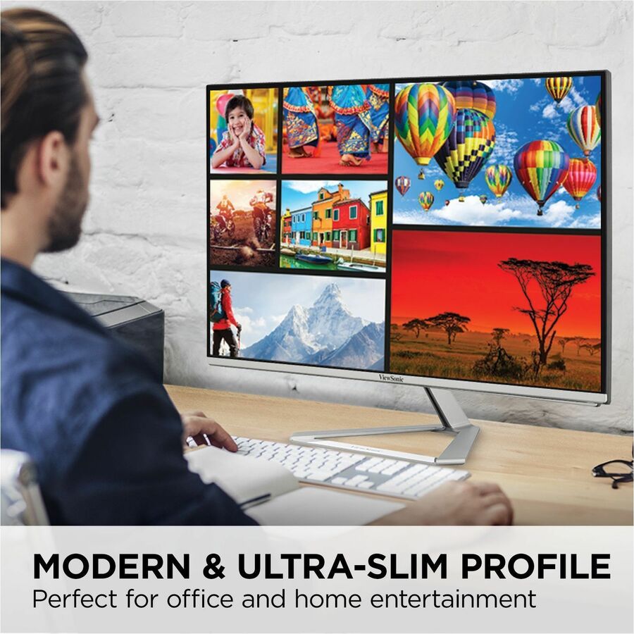 Alternate-Image3 Image for ViewSonic VX2776-4K-MHDU 27 Inch 4K Monitor, IPS with 65W USB-C and HDR10 for Ultimate Home and Office Entertainment, Ultra-Thin Bezels, DisplayPort for Daisy Chain, and HDMI Inputs