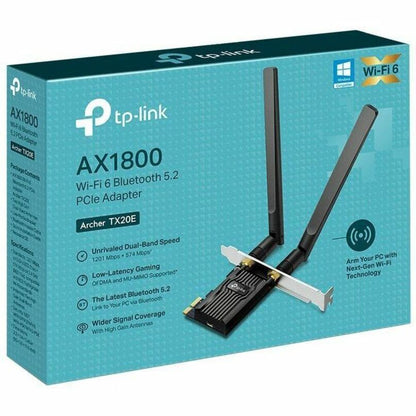 Alternate-Image1 Image for TP-Link Archer TX20E - AX1800 Dual Band Wi-Fi 6 Bluetooth 5.2 PCI Express Adapter